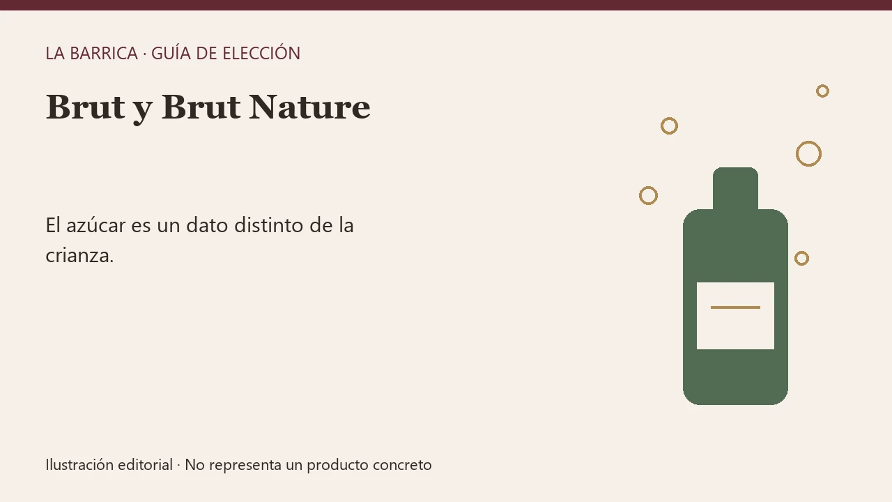 Ilustración de una botella de cava con burbujas.